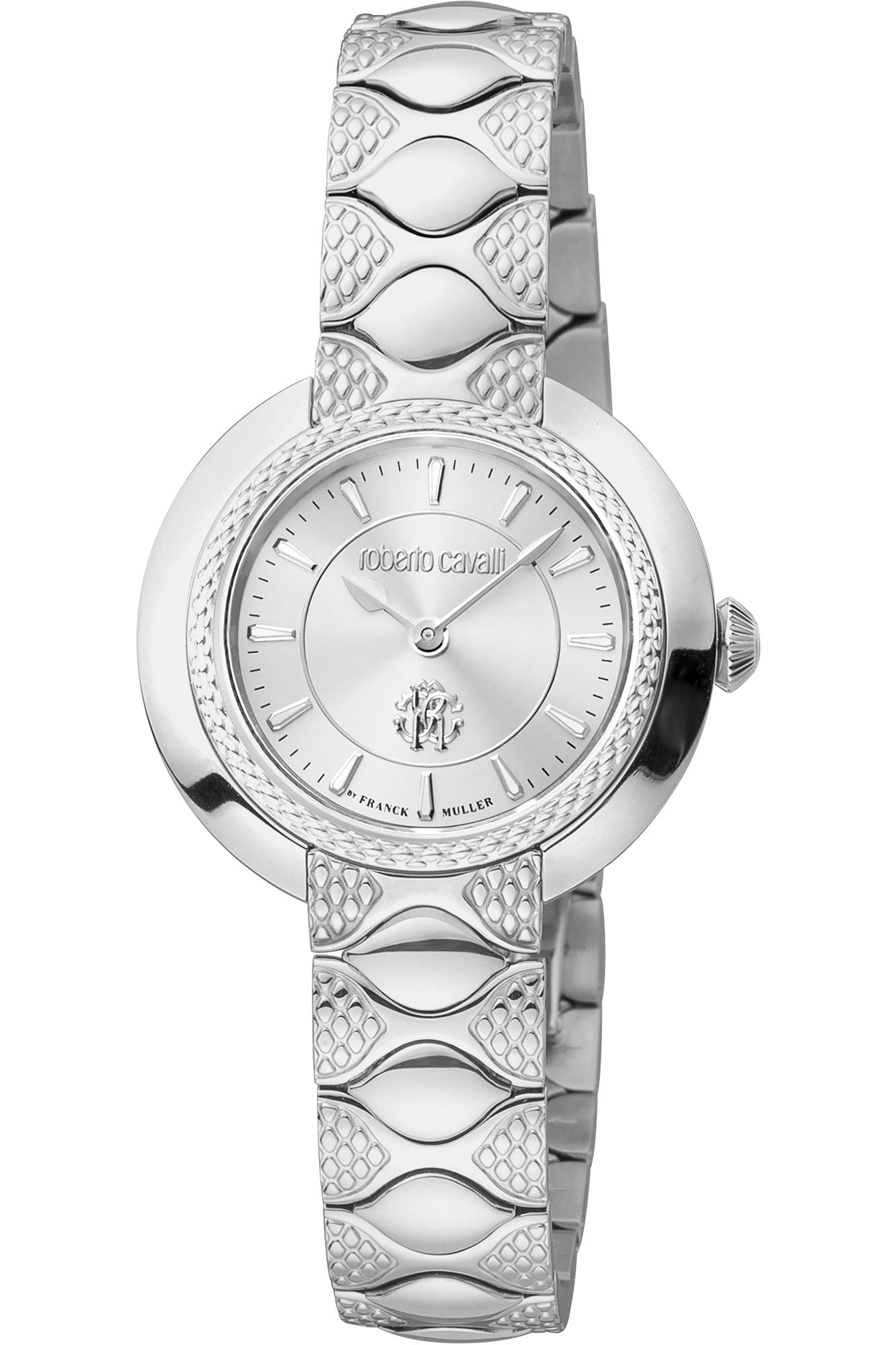 Roberto Cavalli by Franck Muller LAD 3H SS SILV RV1L180M0011
