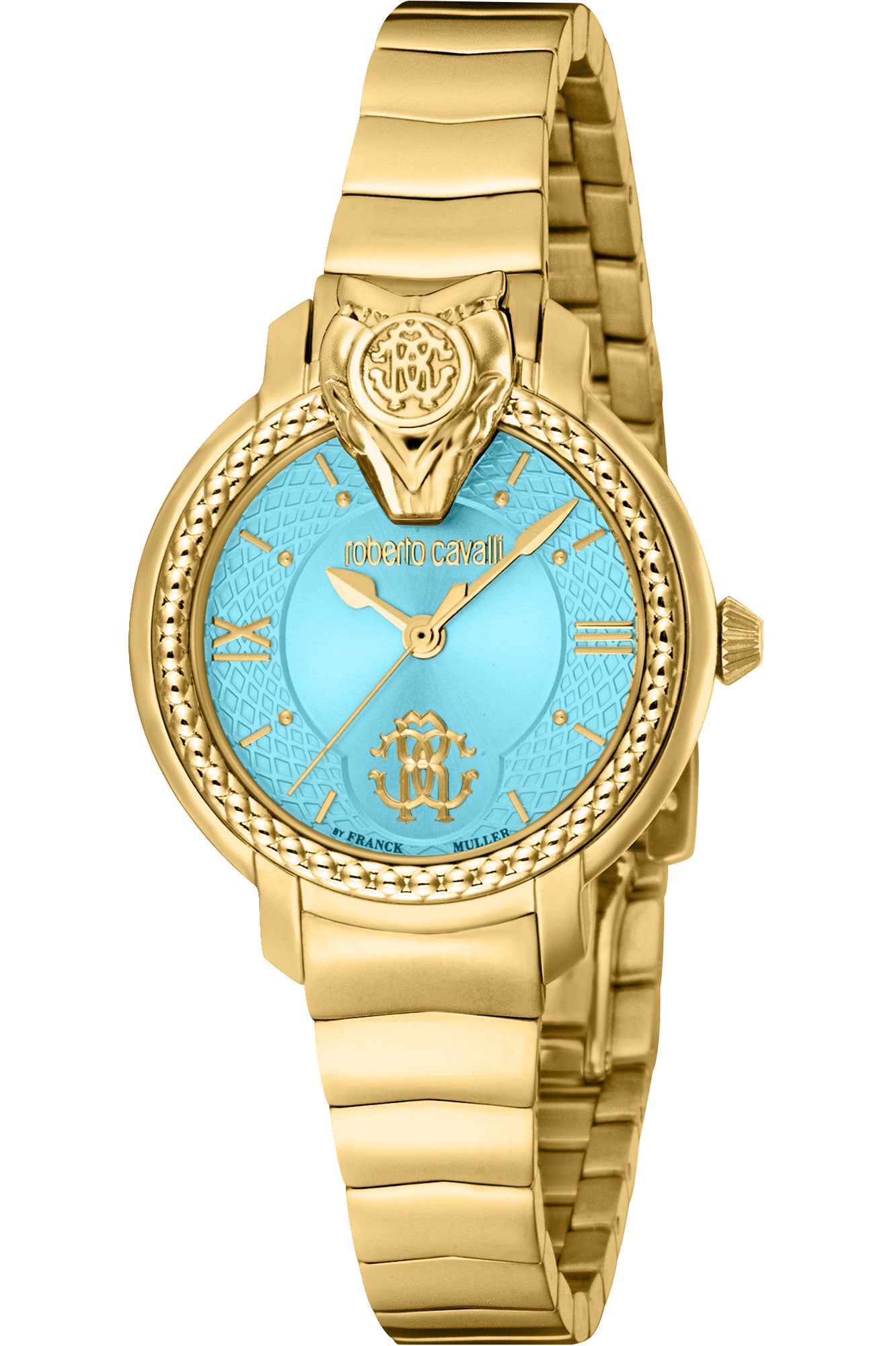 Roberto Cavalli by Franck Muller LAD 3H SS BLU RV1L215M0051