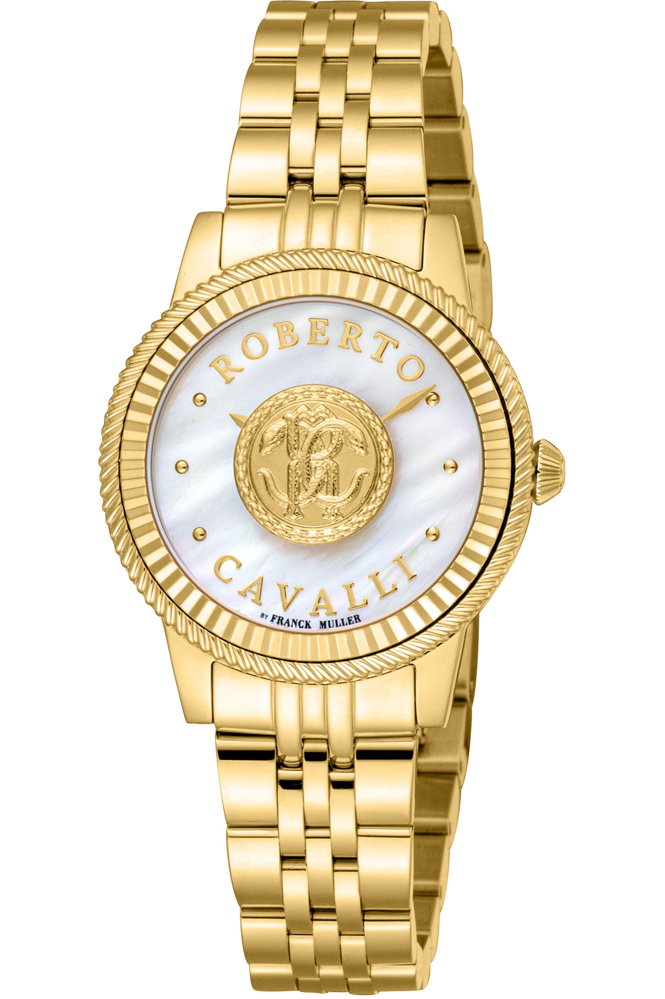 Roberto Cavalli by Franck Muller LAD 3H SS WHT RV1L228M0051