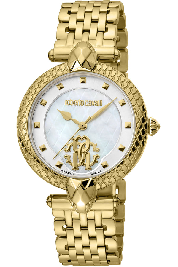Roberto Cavalli by Franck Muller LAD 3H SS WHT RV1L130M0051
