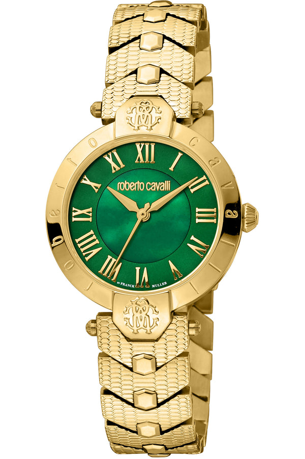 Roberto Cavalli by Franck Muller LAD 3H SS GREEN RV1L166M0061