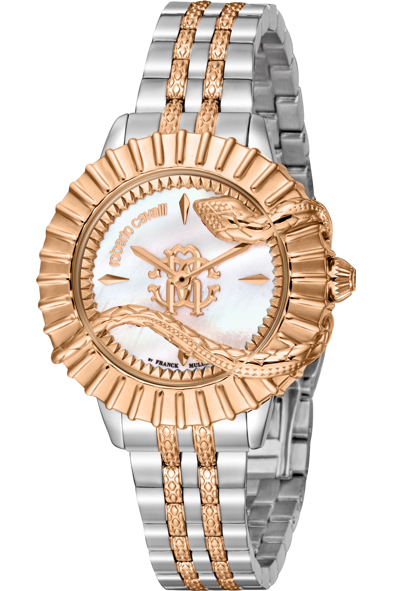 Roberto Cavalli by Franck Muller LAD 3H SS WHT RV1L213M0091